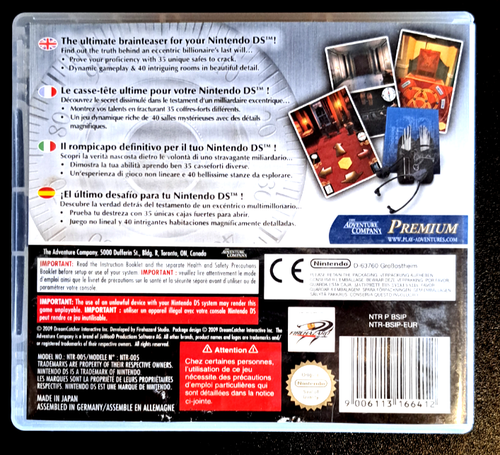 Safecracker | Nintendo DS (DS) game | Puzzle adventure | PEGI 3+ | Tested - Picture 2 of 10