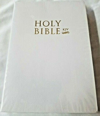 THE HOLY BIBLE KJV WHITE OLD & NEW TESTAMENT NEW AND SEALED | eBay
