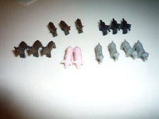Lot of 15 Miniature Plastic Farm Animals 2 Pigs 3 Horses 3 Cows 3 Dogs 4 Sheep