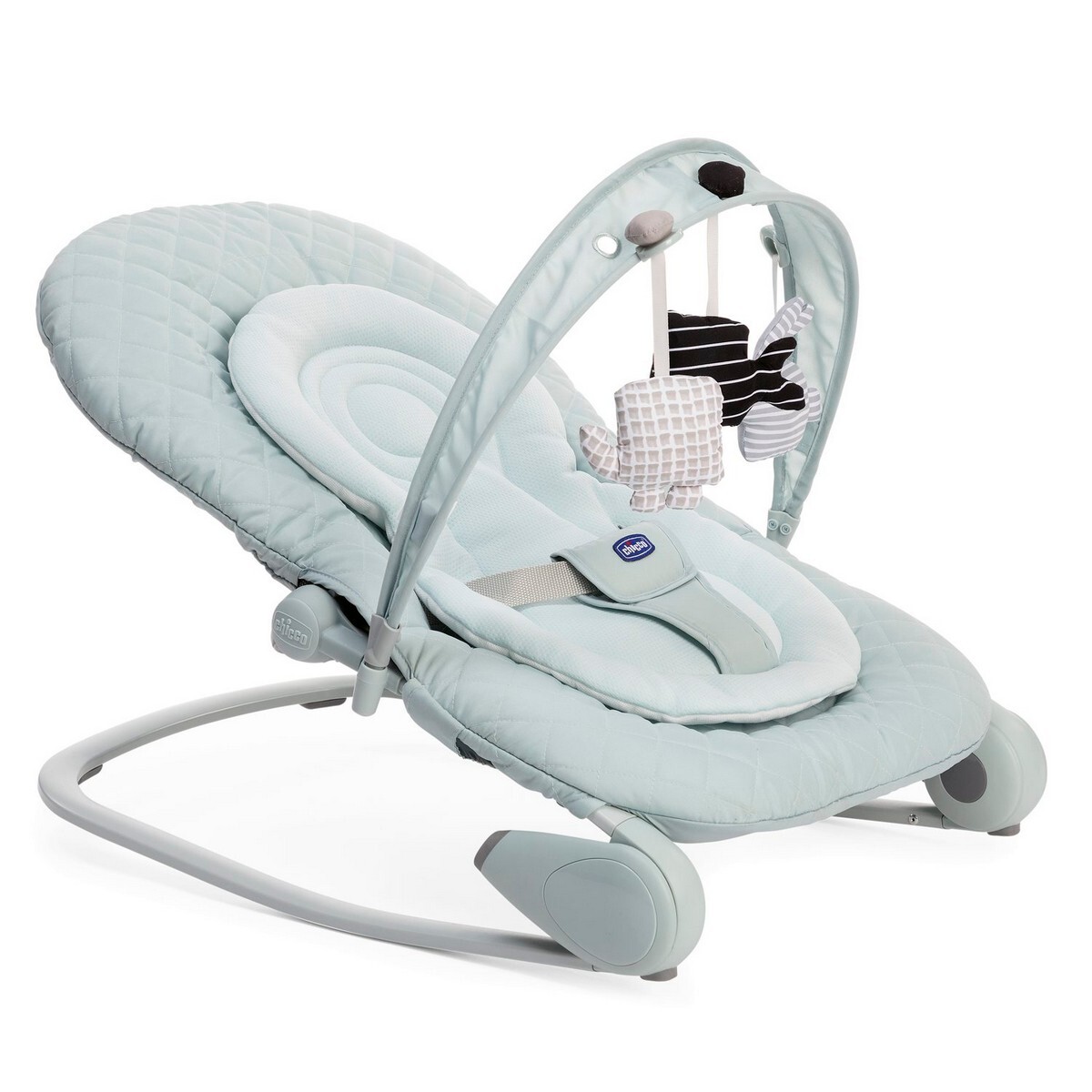 Chicco Wippe Hoopla mit Spielbogen Spielfiguren Antiguan Sky