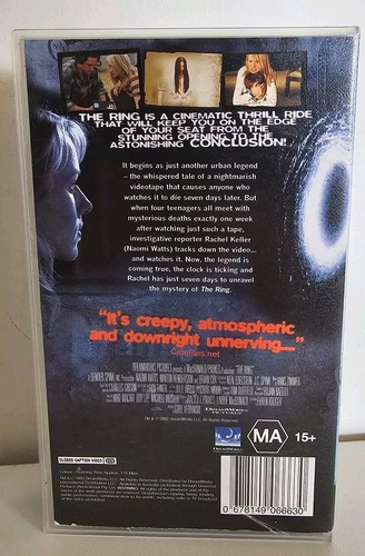The Ring VHS 2003 Horror Movie Video Tape, Naomi Watts, Free Tracked Postage. - Picture 2 of 7