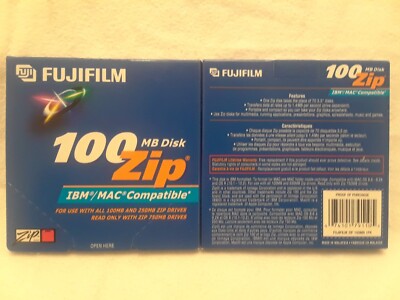 Brand New for Iomega Zip Drive FujiFilm brand Zip 100 MB Disk PC