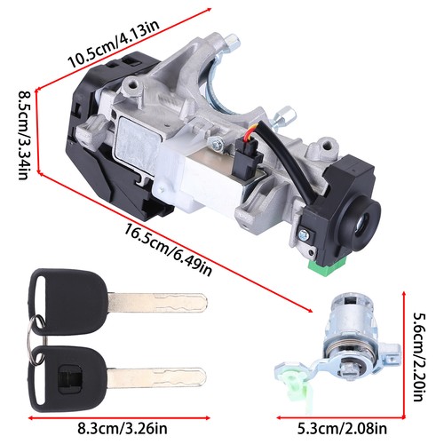 For Honda CRV 2002-2006 Ignition Switch Cylinder Door Lock w/ Keys Complete set - Picture 5 of 18