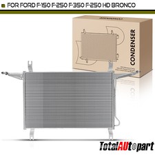 1x A/C Condenser w/Bracket for Ford F-150 Bronco F-250 1994-1996 F-250 HD F-350