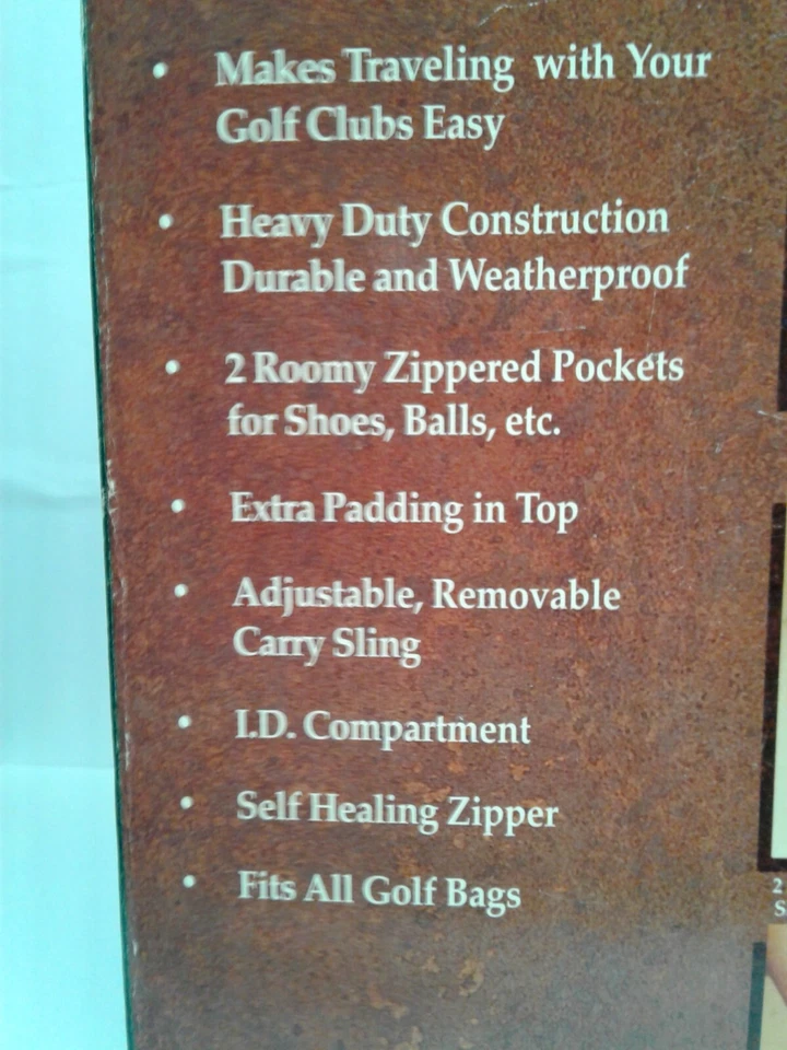 CUBIERTA DE VIAJE DE GOLF CLUB CHAMP DELUXE BOLSA ACOLCHADA CORREA PORTADORA Foto 4 de 4