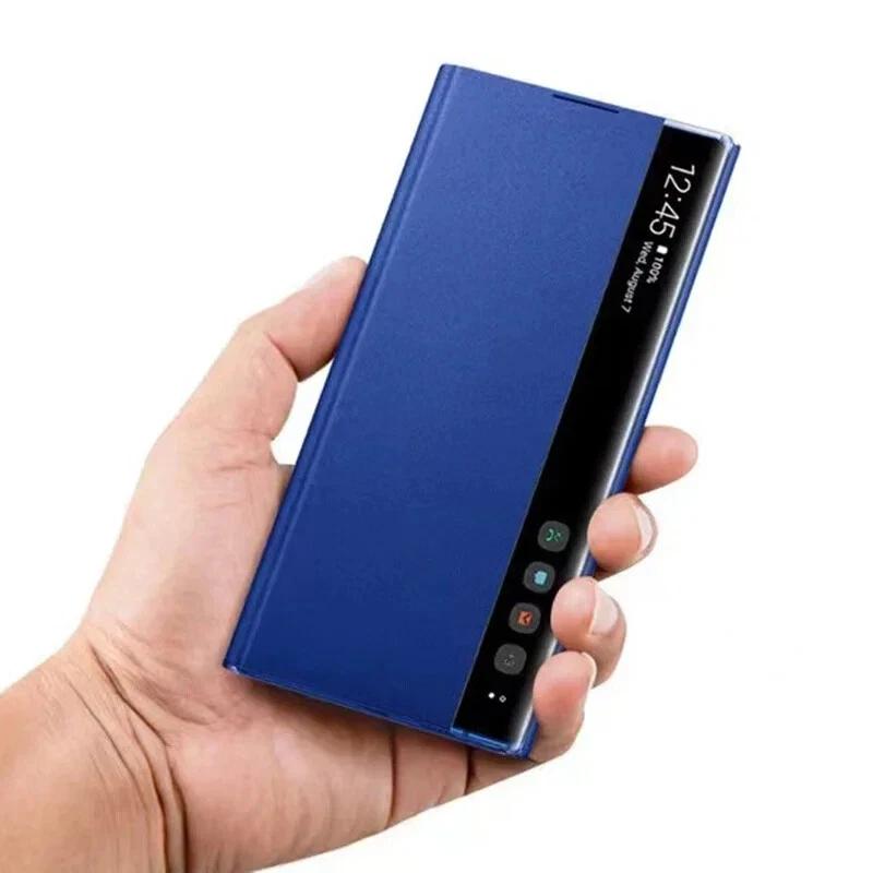 For Samsung Galaxy Note 10Plus/Note10 Wake Up Leather Case Flip Cover Smart Chip - Image 3 of 4