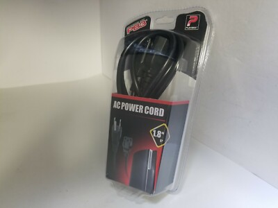 NEW PLAYTECH Heavy Duty 6 Foot 3 Prong AC Power Cord cable PS3 PC Computer 