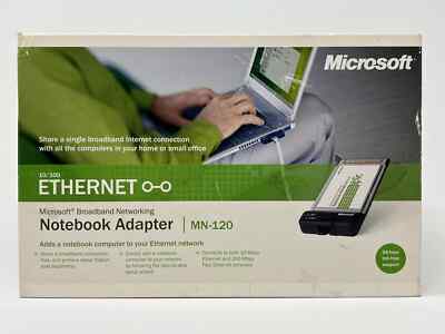 Microsoft Broadband Networking Notebook Adapter 10/100 Ethernet MN-120