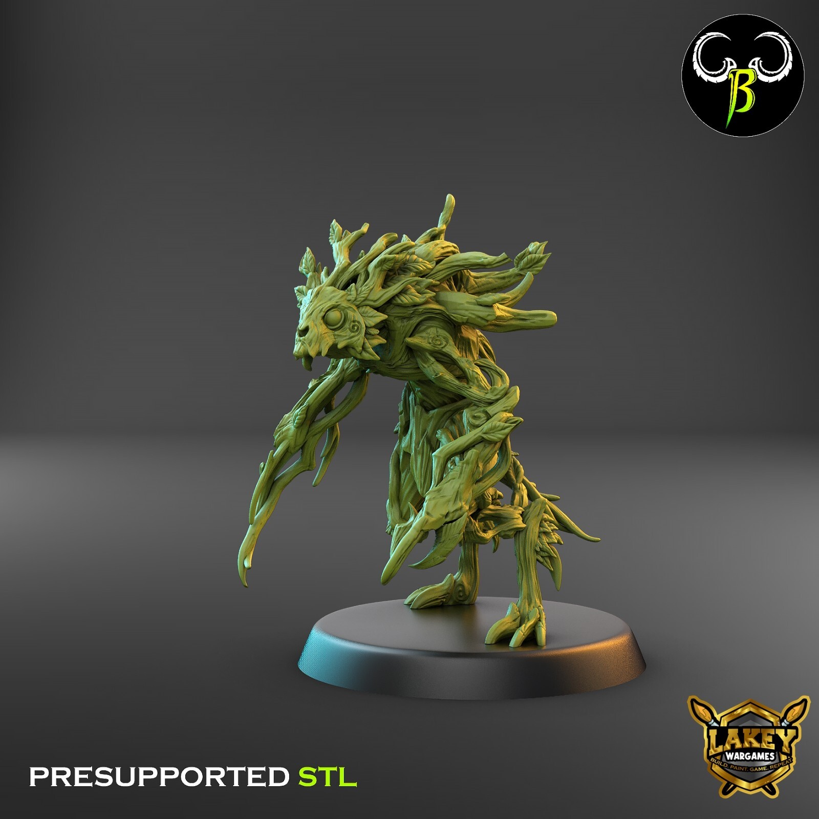 Vine Spirit Claws | Forest Spirit | 3D Printed Miniature | Clay Beast Creation |