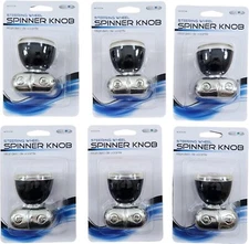 Lot of 6 Custom Accessories 40004 USA American Flag Steering Wheel Spinner Knobs