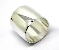Sterling Silver Full Solid 20mm Extra Wide Band Ring Size 10.75