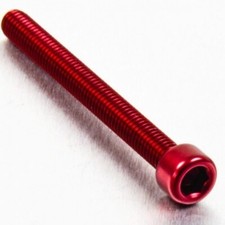 PRO-BOLT Vite in Ergal ROSSO Testa Cilindrica M6x60 mm TRIPLA ANODIZZAZIONE