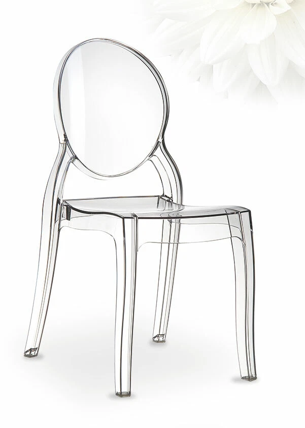 Chaise Transparent Salle à Manger Bar Femme Fatale Grand Soleil Design En Polycarbonate 87754308