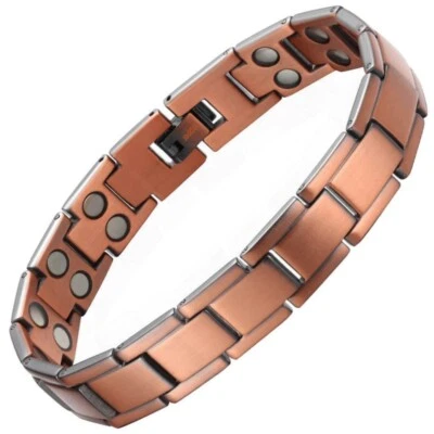 GAUSSTHERAPY Calex Copper Link Full Magnetic Bracelet + Link Remover + Box - Free UK Delivery