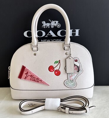 COACH CHALK/MULTI MINI SIERRA SATCHEL WITH SUNDAE PATCHES 26911 | eBay