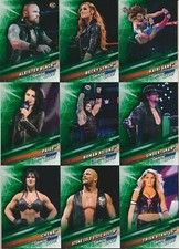 2019 Topps WWE Smackdown Live GREEN PARALLEL Wrestling cards Pick From List