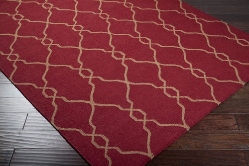 Surya Red Contemporary Area Rug All-Over FAL-1013 - Picture 2 of 4