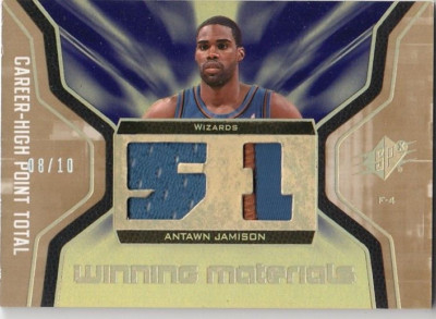 2007-08 SPx Winning Materials Stats Dual Patch Gold Relic Antawn Jamison 08/10