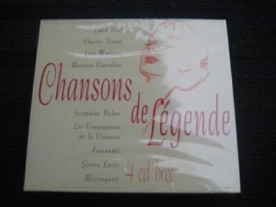 4CD-Box  CHANSONS DE LÉGENDE  NEU NEU  72 Tracks  LÉGENDES D OR de la CHANSON