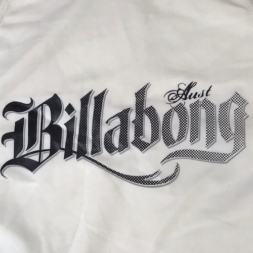 Billabong White Rashie Swimwear Top Size Small - Picture 4 of 7