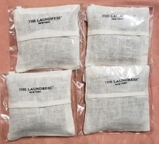 Qty 4 - The Laundress New York by Fog Linen - LAVENDER POUCH - NEW AS PICTURED