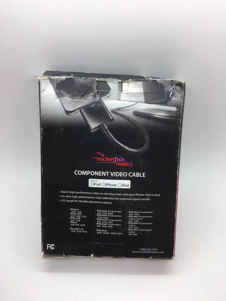 Rocketfish Mobile RF-ACNT2 Component Video Cable for Apple iPhone, iPad and iPod - Image 2 of 3