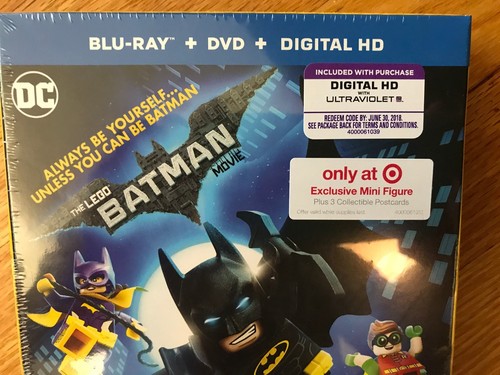 The Lego Batman Movie, Blu-ray+DVD+Digital HD, only Target Mini Figure, new - 第 2/7 張圖片