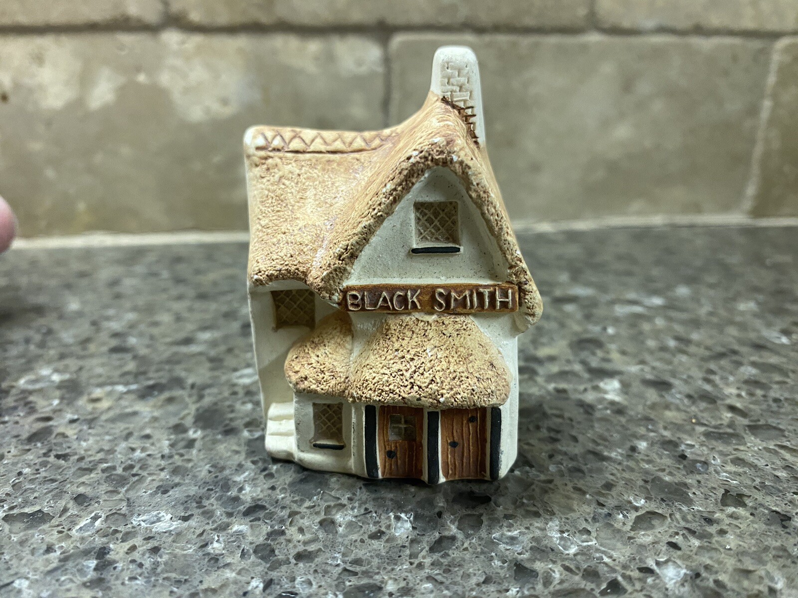 Vintage UK Philip Laureston Black Smith Miniature Ceramic House UK 709