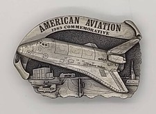Vintage American Aviation Commemorative Belt Buckle