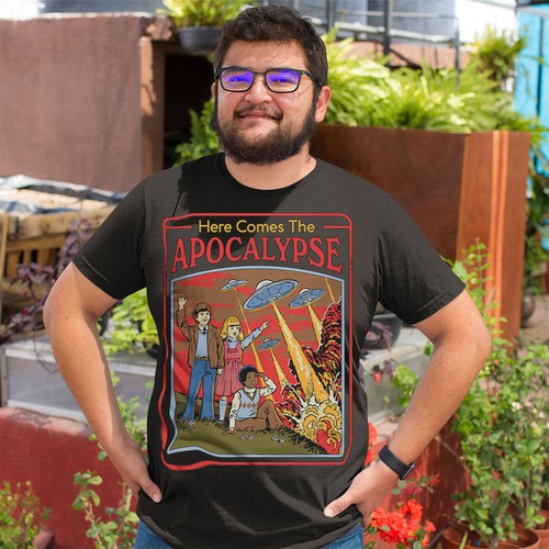 Here Comes the Apocalypse 80s Style End-of-the-World T-Shirt #SR#T433 - Picture 12 of 23