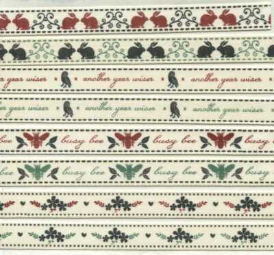 Natur Tierwelt Landschaft Band Shabby Chic Retro 8 DESIGNS 2 4+ Meter 789D