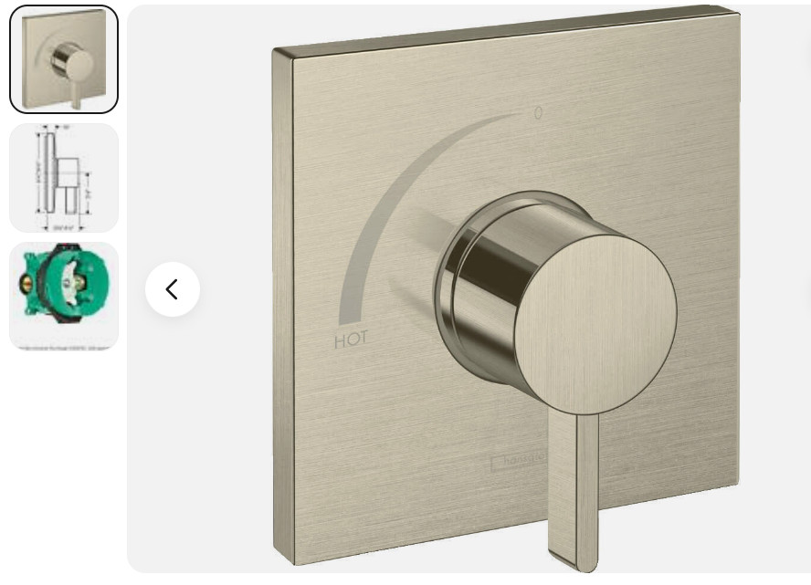 Hansgrohe 15724821 - Valve Trim Only Showers
