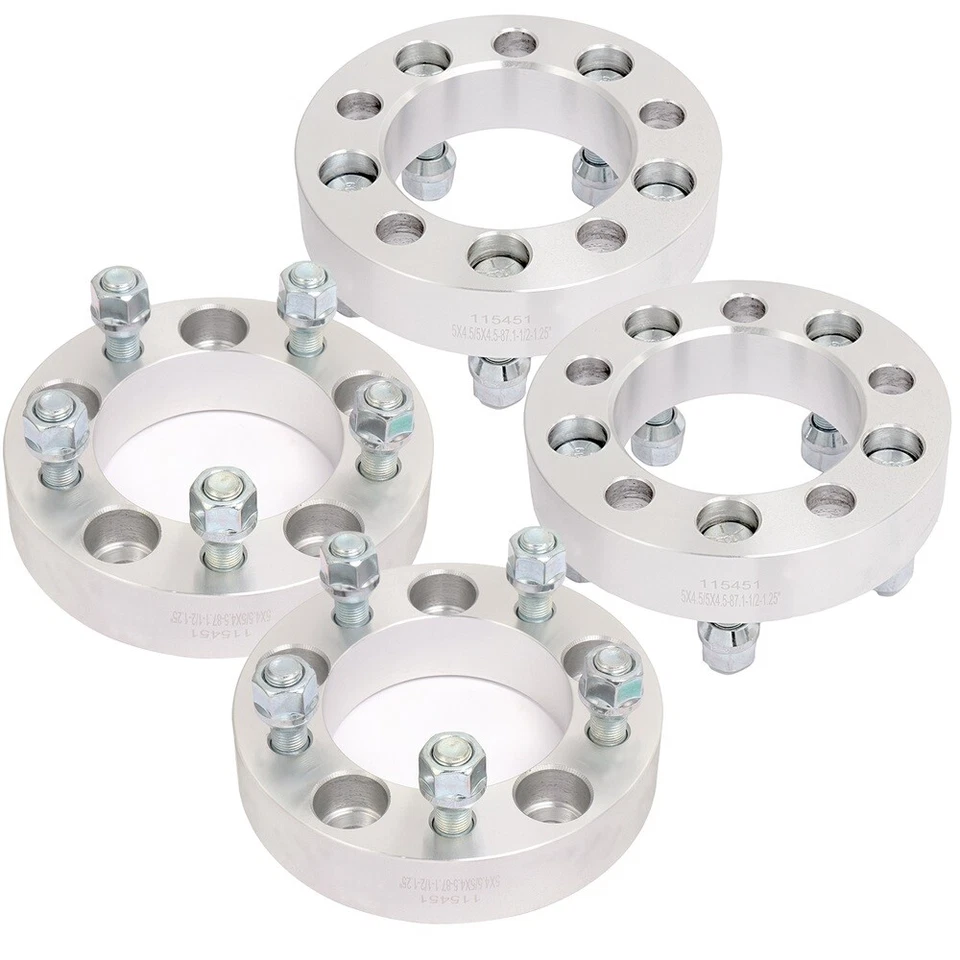 4Pcs 1.25" or 32mm 5x4.5 Wheel Spacers 1/2"x20 For Mercury Grand Marquis 1998-11 Foto 3 de 4