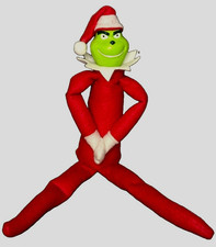 Grinch Style Posable Plush Doll Shelf Sitter Christmas Holiday Figure