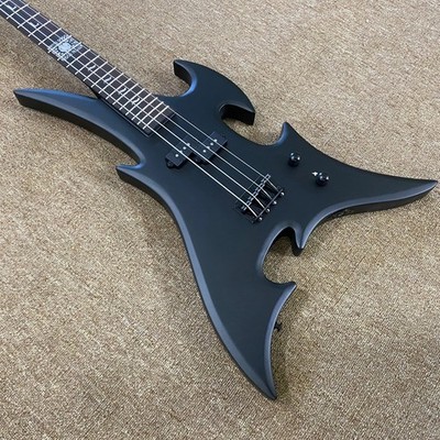 Cool Bass Guitar special shape Matte Black Mahogany Body quality assurance