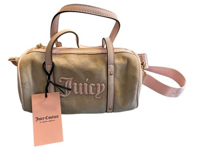 NWT Juicy Couture Queen Of Everything Velour Mini Barrel Bag