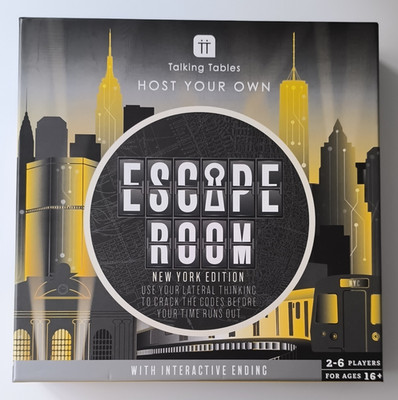 Talking Tables Host Your Own Escape Room New York Edition Brettspiel 2-6 ab 16