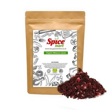 ORGANIC  Hibiscus Leaves | Flower Dried  Loose Leaf Herbal Tea Brew Free UK P&P