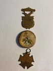 3 RARE 1899 WEST CHESTER PA CENTENNIAL PINBACK BUTTON PLUS 2 CENTENNIIAL BADGES — photo 1