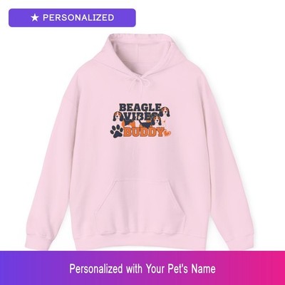 Custom Beagle Pet Lover Hoodie Personalized Name Pullover Sweatshirt Easter Gift