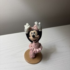DISNEY-MINNIE Mouse PINK Glittery Porcelain BALLERINA Figurine