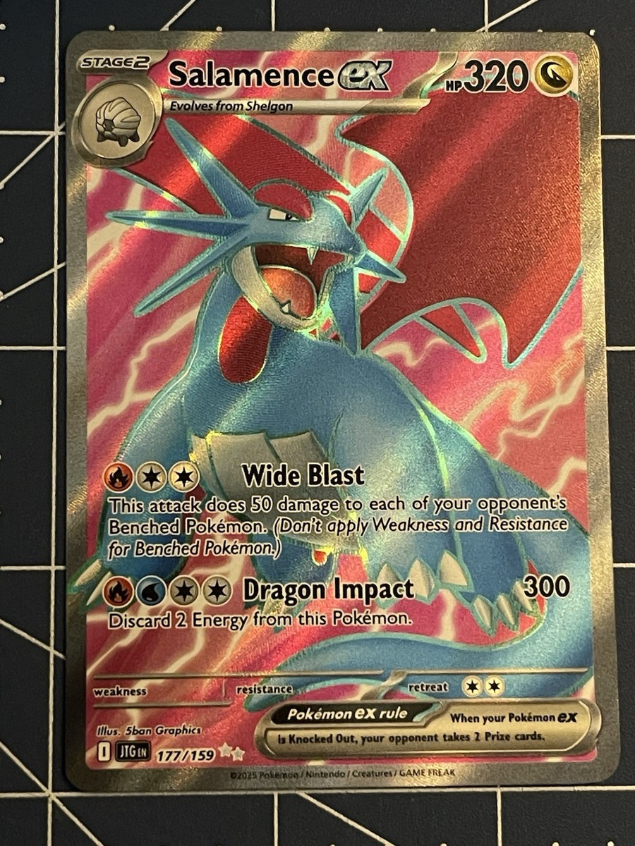 Pokemon Salamence ex 177/159 Sv09: Journey Together Holo NM | eBay