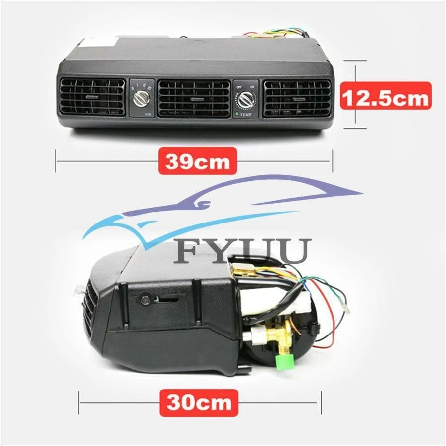 Car Truck Underdash 12V Air Conditioner Evaporator Unit A/C Compressor 3 Speed - Image 4 of 4