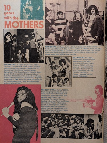 CREEM Magazine December 1974 Zappa, Stones, Alice, Harrison, Genesis, Uriah Heep - Picture 14 of 24
