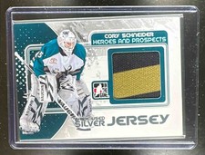 2010-11 In The Game Heroes and Prospects Cory Schneider Silver Jersey MEM