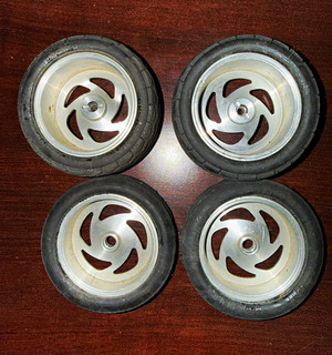 Vintage RC Aluminum Rims and Tires Read Description