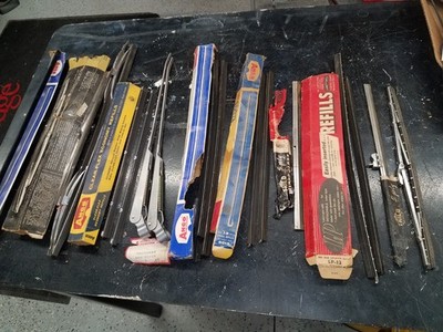 VINTAGE Metal Wiper blades/arms, Trico, Anco Mitsubishi & more Job Lot, some NOS