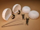 Vintage Marx D-Day Playset - Paratroopers & Parachutes w/Wires