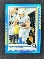 2025 Donruss Optic Rated Rookie Aqua /349 #26 Ladd McConkey, Los Angeles Charger