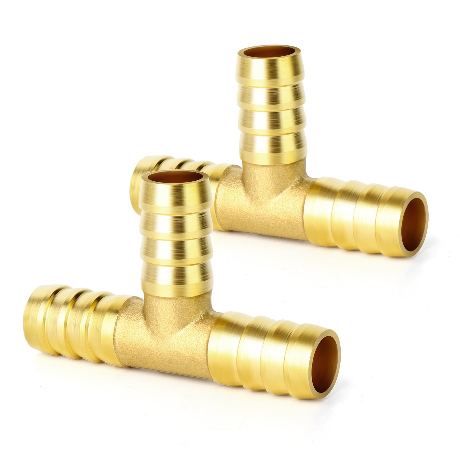 Connecteur cannelé 16mm triple pour tuyau souple en laiton anti fuite